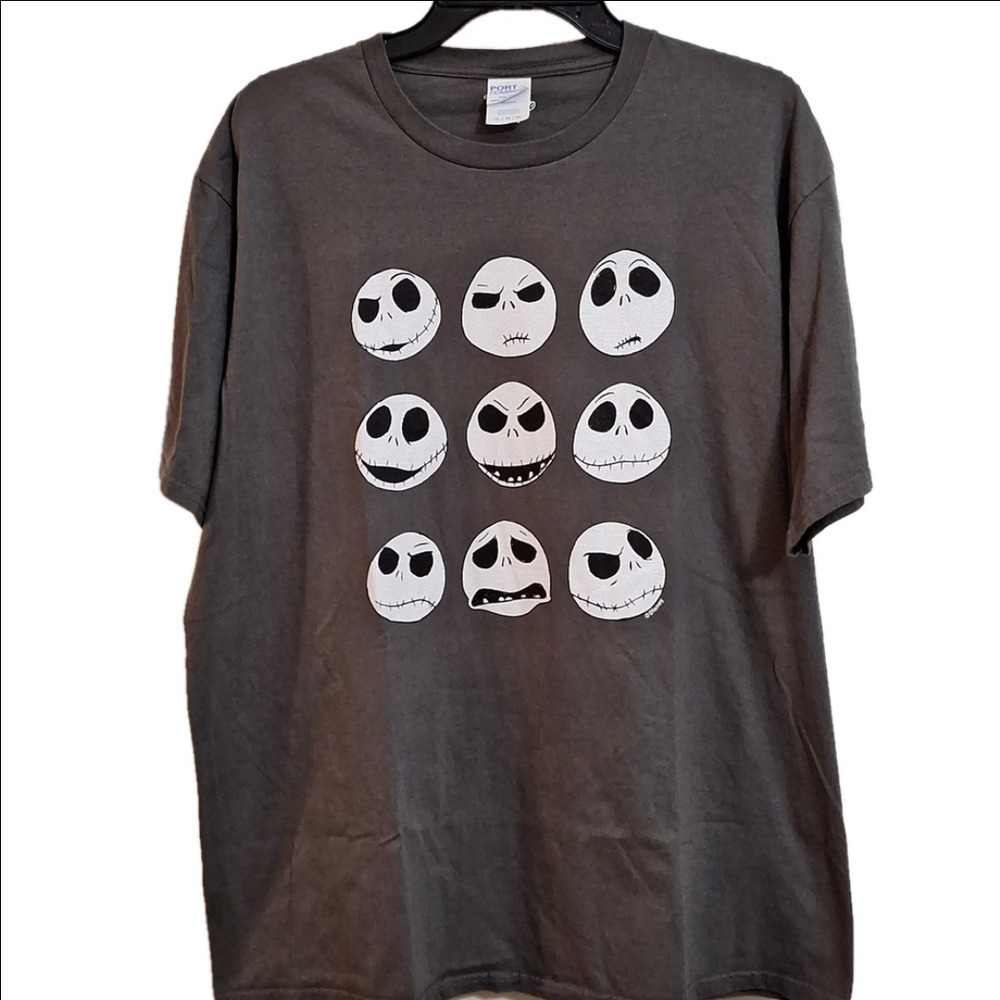 9. Disney Jack Skellington Shirt XLG. Grey